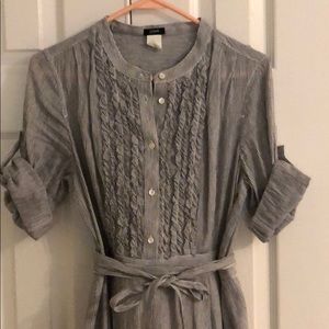 JCrew Summer Dress. Blue/ white seersucker design.